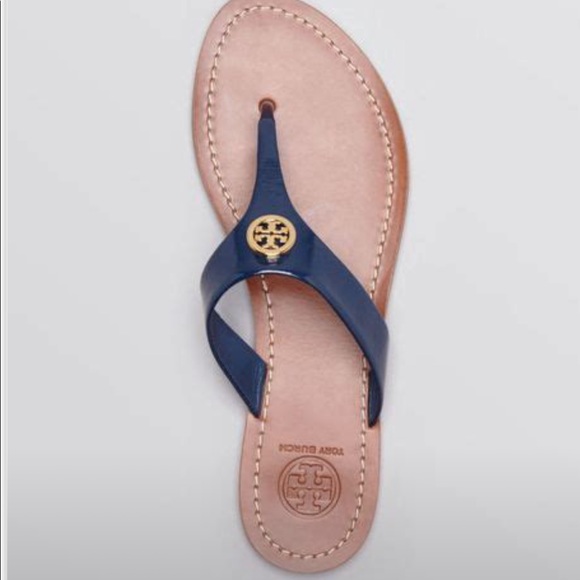 Tory Burch Shoes - Tory Burch Blue Cameron Thong Sandals size 8